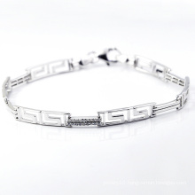 Fashion 925 Silver CZ Jewellery Bracelet (K-1759. JPG)